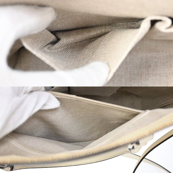 GUCCI Micro GG Guccissima 2Way Shoulder Hand Bag Leather White Italy 23KB342 - Picture 14 of 16